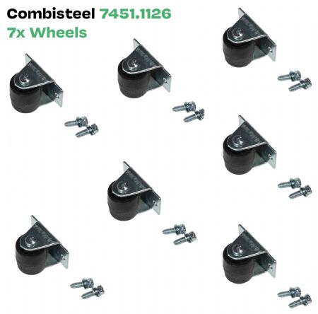Série de roue pour congélateur bahut couvercle en inox 402 l - Combisteel - 7451.1126