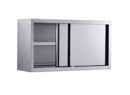 Placard mural Inox 2 portes coulissantes 1400x400x660 mm - Combisteel - 7452.0058