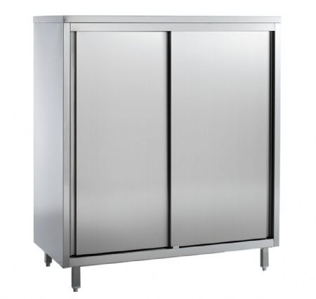 Meuble bas de rangement inox portes coulissantes 1200x600x2000 mm - Combisteel - 7452.0064 Meuble bas de rangement inox portes coulissantes 1200x600x2000 mm - Combisteel - 7452.0064