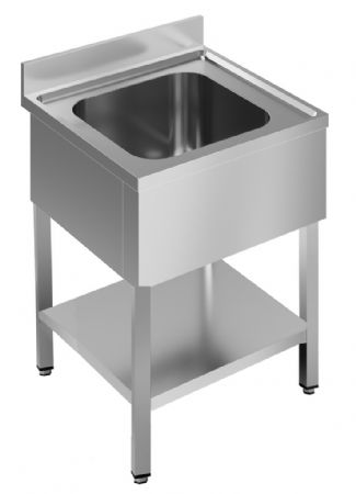 Plonge Inox 1 bac 700x700x850 mm - Combisteel - 7452.0420 Plonge Inox 1 bac 700x700x850 mm - Combisteel - 7452.0420