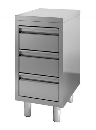 Meuble bas de rangement inox avec 2 portes - Combisteel - 7452.0500