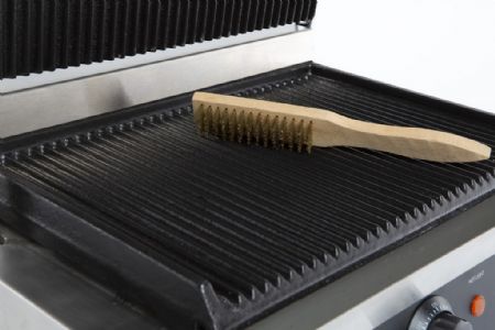 Grill panini à plaque nervurée - Combisteel - 7455.0455