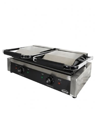 Grill panini double plaque nervurée - Combisteel - 7455.0460
