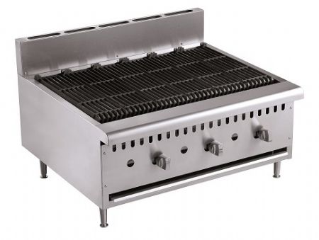 Barbecue pierre de lave gaz 3 brûleurs 915x800x590 mm - Combisteel - 7455.0905