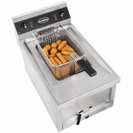 Friteuse à poser petite capacité Triphasé 12 litres 9kW - Combisteel - 7455.0935