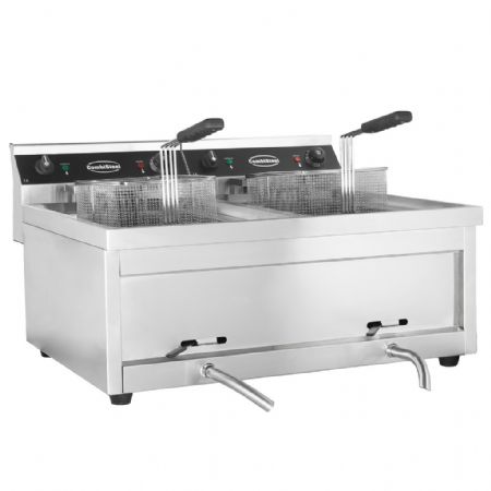 Friteuse A poser petite capacité Triphasé 2x 12 litres - Combisteel - 7455.0945