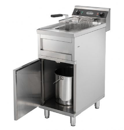 Friteuse cuisine pro profondeur 700 Triphasé 1x 12 litres 6 kW - Combisteel - 7455.0950