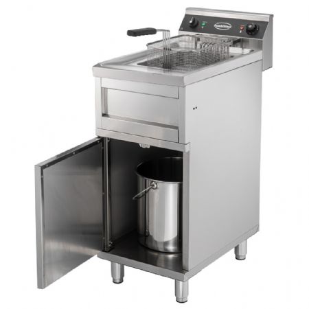 Friteuse cuisine pro profondeur 700 Triphasé 1x 12 litres - 9 kW - Combisteel - 7455.0955
