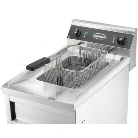 Friteuse cuisine pro profondeur 700 Triphasé 1x 12 litres - 9 kW - Combisteel - 7455.0955
