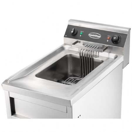 Friteuse cuisine pro profondeur 700 Triphasé 1x 12 litres - 9 kW - Combisteel - 7455.0955