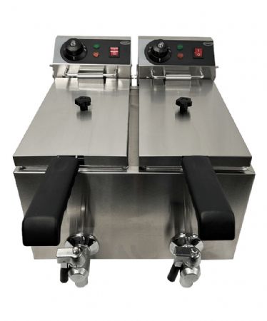 Friteuse à poser petite capacité Monophasé 2x4 L - Combisteel - 7455.1002