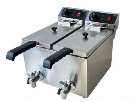 Friteuse à poser petite capacité Monophasé 2x4 L - Combisteel - 7455.1002
