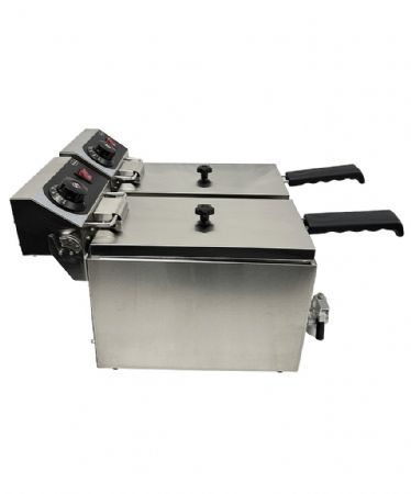 Friteuse à poser petite capacité Monophasé 2x4 L - Combisteel - 7455.1002
