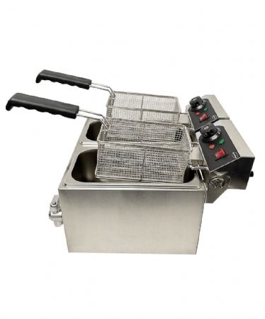Friteuse à poser petite capacité Monophasé 2x4 L - Combisteel - 7455.1002