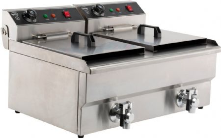 Friteuse à poser petite capacité Monophasé 2 x 8 L - Combisteel - 7455.1005