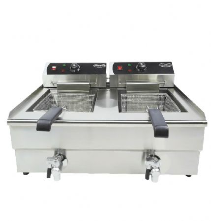 Friteuse A poser petite capacité Triphasé 2 x 10 L - Combisteel - 7455.1007