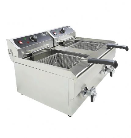 Friteuse A poser petite capacité Triphasé 2 x 10 L - Combisteel - 7455.1007
