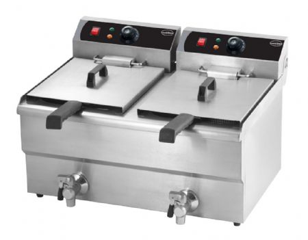 Friteuse A poser petite capacité Triphasé 2 x 10 L - Combisteel - 7455.1007