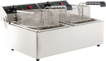 Friteuse à poser petite capacité Monophasé 2 x 6 L - Combisteel - 7455.1008