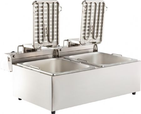 Friteuse à poser petite capacité Monophasé 2 x 6 L - Combisteel - 7455.1008