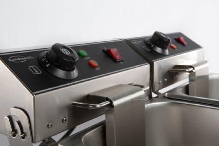 Friteuse à poser petite capacité Monophasé 2 x 6 L - Combisteel - 7455.1008