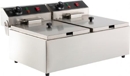 Friteuse à poser petite capacité Monophasé 2 x 6 L - Combisteel - 7455.1008