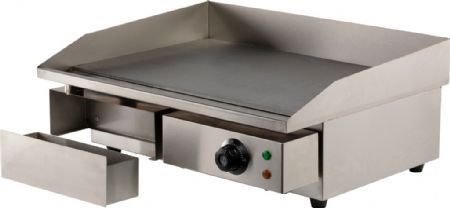 Plaque à snacker monophasé 3 kW à poser en inox surface lisse - Combisteel - 7455.1075
