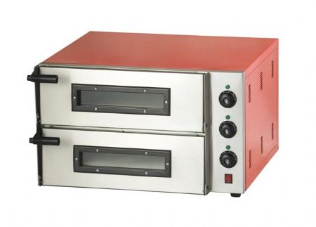 Petits four à pizza pro Monophasé 2 x 1 pizza Ø 45 cm - Combisteel - 7455.1095