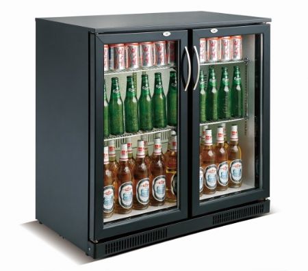Arrière bar 2 portes vitrées 198 L positif - Combisteel - 7455.1305 Arrière bar 2 portes vitrées 198 L positif - Combisteel - 7455.1305