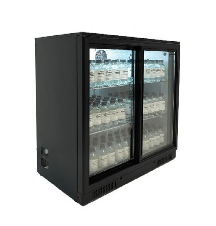 Arrière bar 2 portes vitrées 198 L positif - Combisteel - 7455.1315