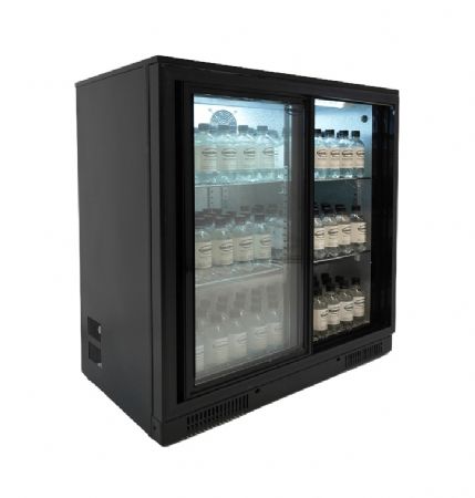 Arrière bar 2 portes vitrées 198 L positif - Combisteel - 7455.1315