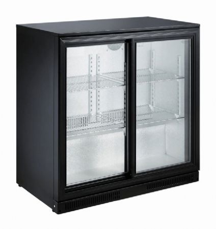 Arrière bar 2 portes vitrées 198 L positif - Combisteel - 7455.1315 Arrière bar 2 portes vitrées 198 L positif - Combisteel - 7455.1315