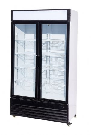 Armoire à Boissons 2 portes vitrées 750 litres - température : +2/+10ºC - poids : 113 kg positive - Combisteel - 7455.1390