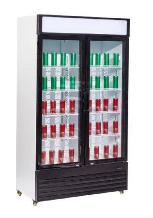 Armoire à Boissons 2 portes vitrées 750 litres - température : +2/+10ºC - poids : 113 kg positive - Combisteel - 7455.1390