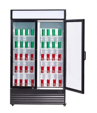 Armoire à Boissons 2 portes vitrées 750 litres - température : +2/+10ºC - poids : 113 kg positive - Combisteel - 7455.1390