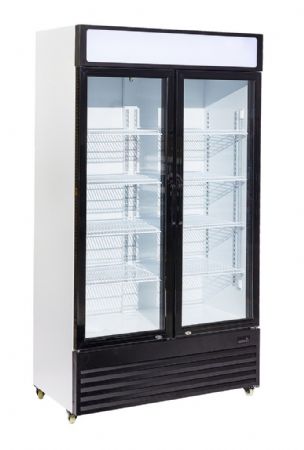 Armoire à Boissons 2 portes vitrées 750 litres - température : +2/+10ºC - poids : 113 kg positive - Combisteel - 7455.1390