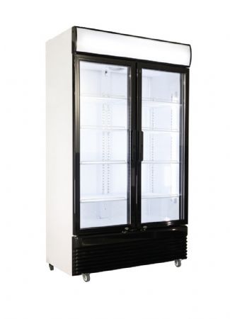 Armoire à Boissons 2 portes vitrées 780 litres - température : +2/+10ºC - poids : 125 kg positive - Combisteel - 7455.1392
