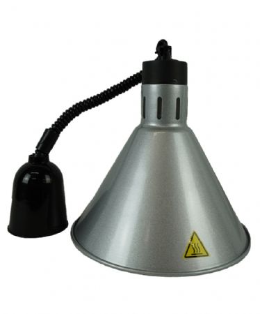 Lampe chauffante professionnelle argentée 0,25 kW avec cordon réglable - Combisteel - 7455.1817