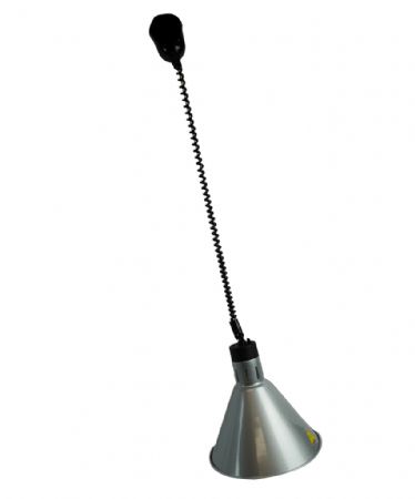 Lampe chauffante professionnelle argentée 0,25 kW avec cordon réglable - Combisteel - 7455.1817