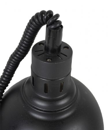 Lampe chauffante noire 0,25 kW avec cordon réglable - Combisteel - 7455.1825