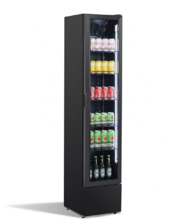 Armoire réfrigérée 1 porte vitrée noire 150 L - Combisteel - 7455.1912