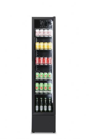Armoire réfrigérée 1 porte vitrée noire 150 L - Combisteel - 7455.1912