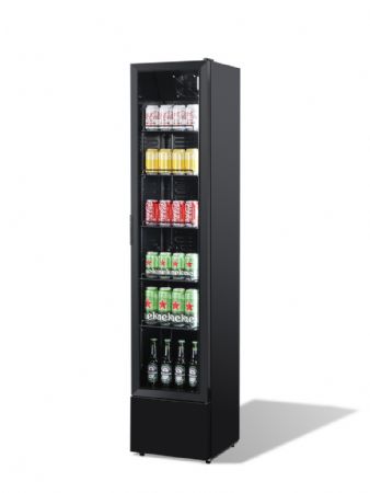 Armoire réfrigérée 1 porte vitrée noire 150 L - Combisteel - 7455.1912