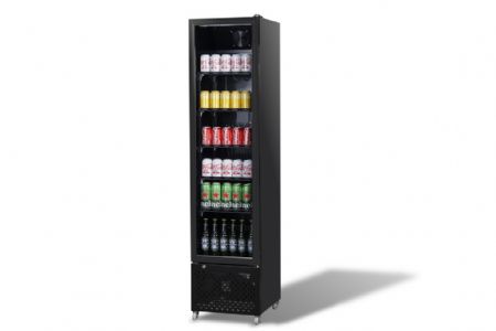 Armoire réfrigérée 1 porte vitrée noire 217 L - Combisteel - 7455.1914