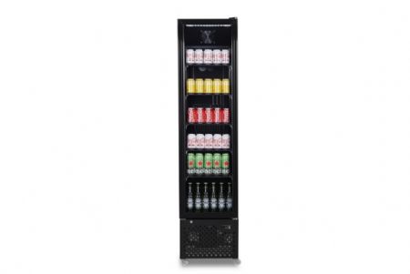 Armoire réfrigérée 1 porte vitrée noire 217 L - Combisteel - 7455.1914
