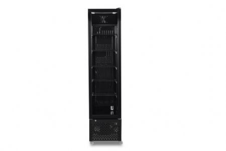 Armoire réfrigérée 1 porte vitrée noire 217 L - Combisteel - 7455.1914