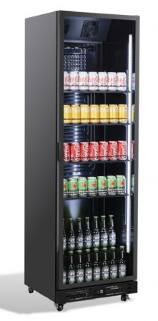 Armoire réfrigérée 1 porte vitrée noire 375 L - Combisteel - 7455.1916