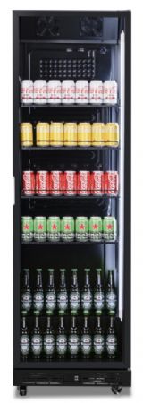 Armoire réfrigérée 1 porte vitrée noire 375 L - Combisteel - 7455.1916