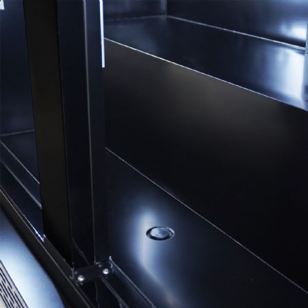 Armoire réfrigérée 2 portes vitrées noire 850 L - Combisteel - 7455.1918
