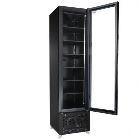Armoire réfrigérée négative 1 porte vitrée noire 208 L - Combisteel - 7455.1930